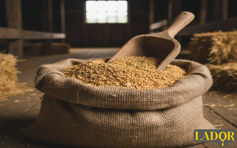 عکس مربوط به سبوس برنج دامی و ترکیبات آن