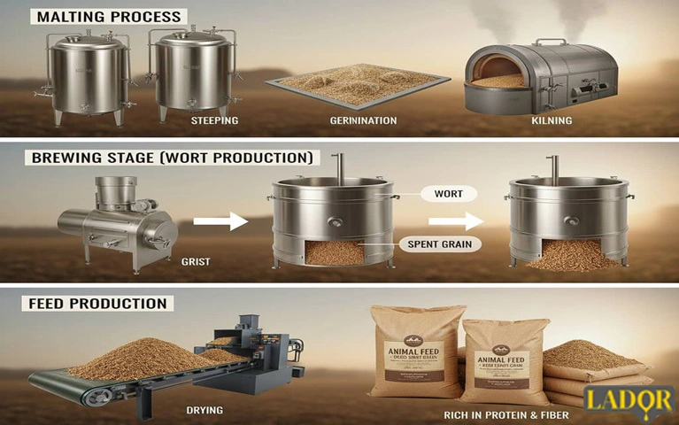 عکس مربوط به مقاله تفاله جو دامی و فرآیند تولید آن